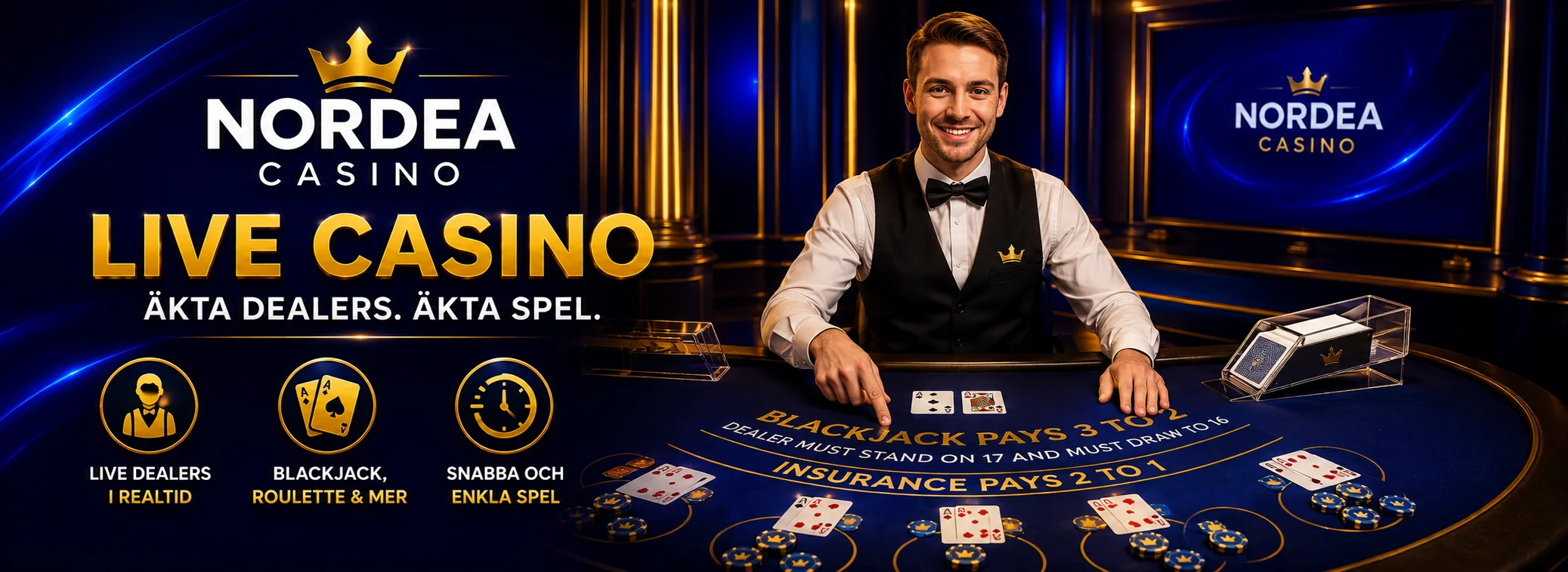 Livecasino från Evolution — Nordea Casino
